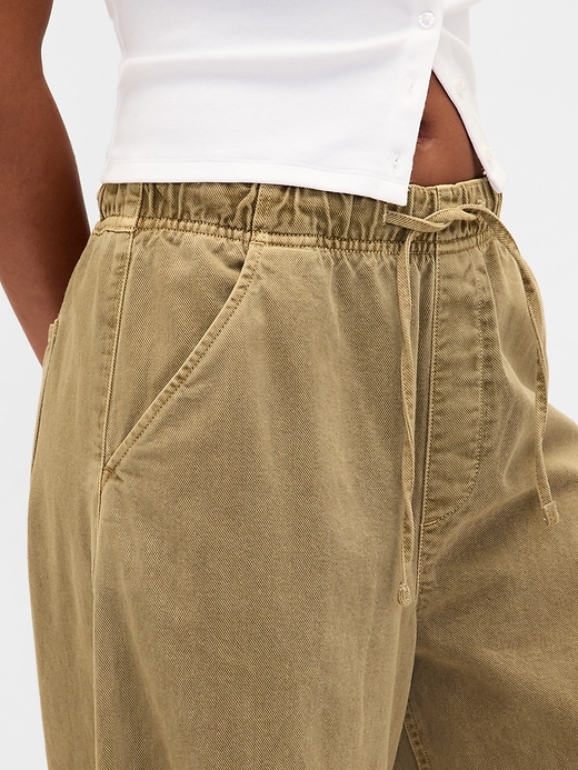 Image number 8 showing, Mid Rise Twill Easy Horseshoe Pants
