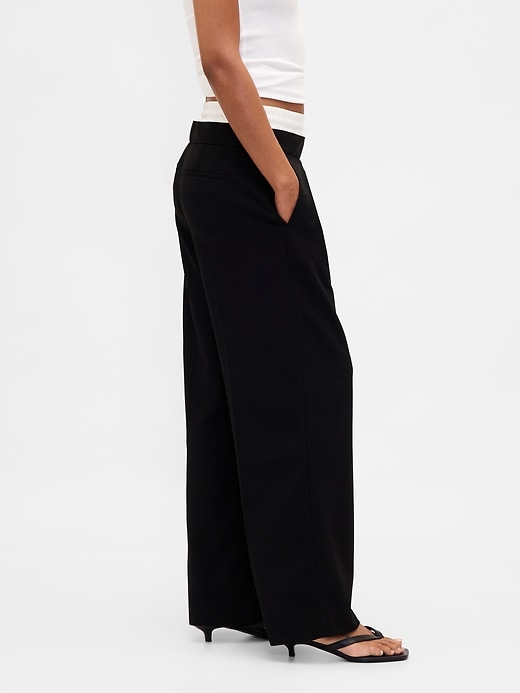Image number 3 showing, Mid Rise Double-Waist Pants
