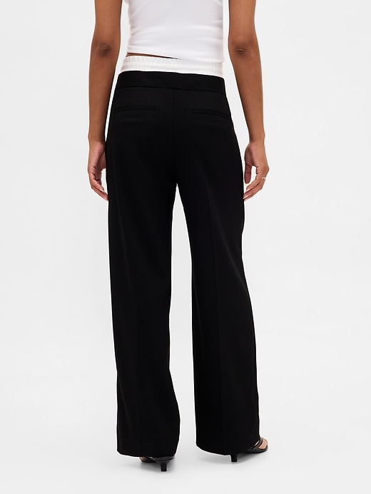 Image number 4 showing, Mid Rise Double-Waist Pants