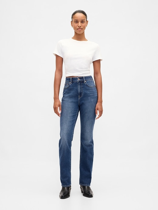 Image number 1 showing, Curvy High Rise '90s Slim Straight Jeans