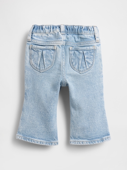 Image number 2 showing, Baby Heart Pocket Flare Jeans