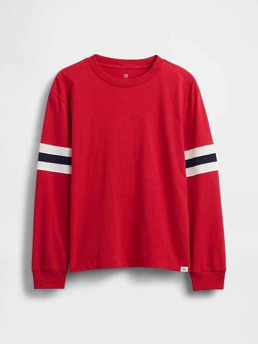 Image number 1 showing, Kids Relaxed Varsity Stripe T-Shirt