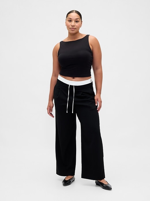 Image number 5 showing, Mid Rise Double-Waist Pants