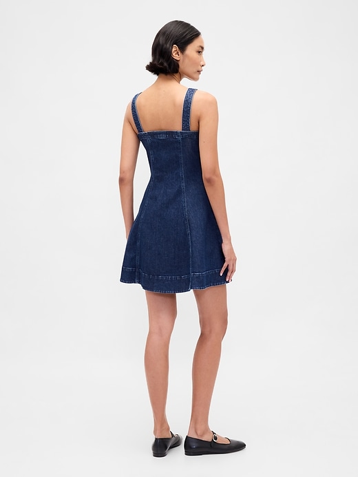 Image number 2 showing, Denim Zip-Front Mini Dress