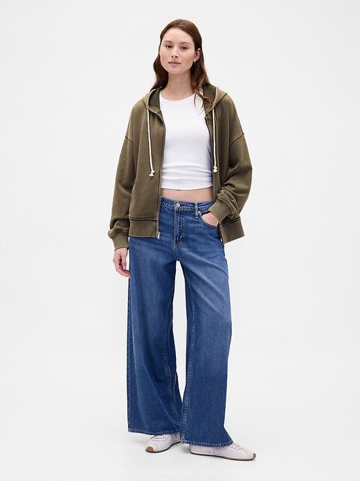 Image number 2 showing, Heavyweight French Terry Oversized Zip Hoodie