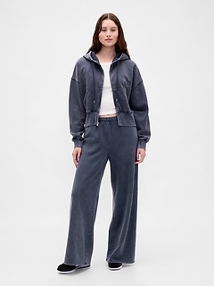 VintageSoft Baggy Wide-Leg Sweatpants