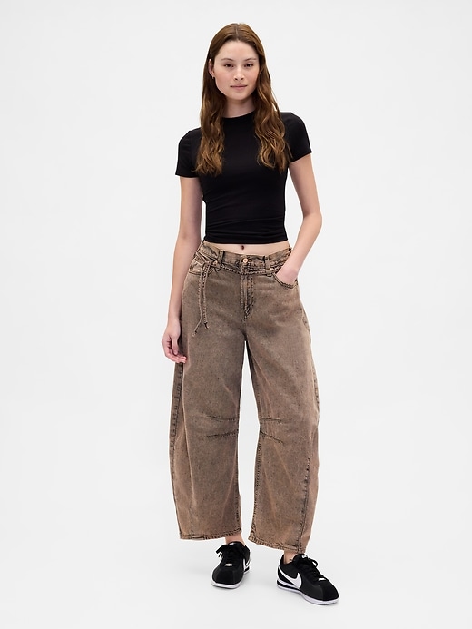 Image number 1 showing, High Rise UltraSoft Horseshoe Jeans