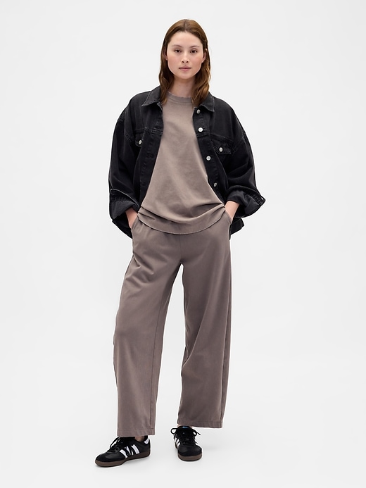 Image number 1 showing, Heavyweight Organic Cotton Barrel Pants