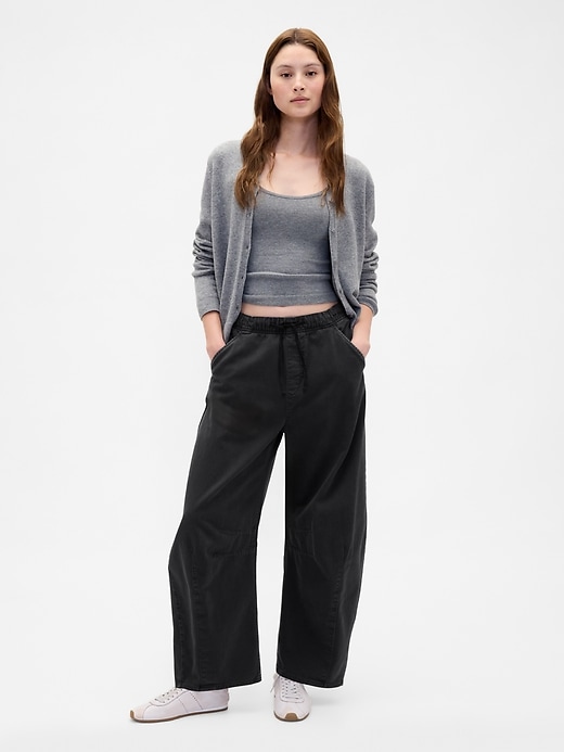 Image number 1 showing, Mid Rise Twill Easy Horseshoe Pants