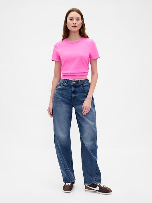 Image number 2 showing, Organic Cotton VintageSoft Heavyweight Shrunken T-Shirt