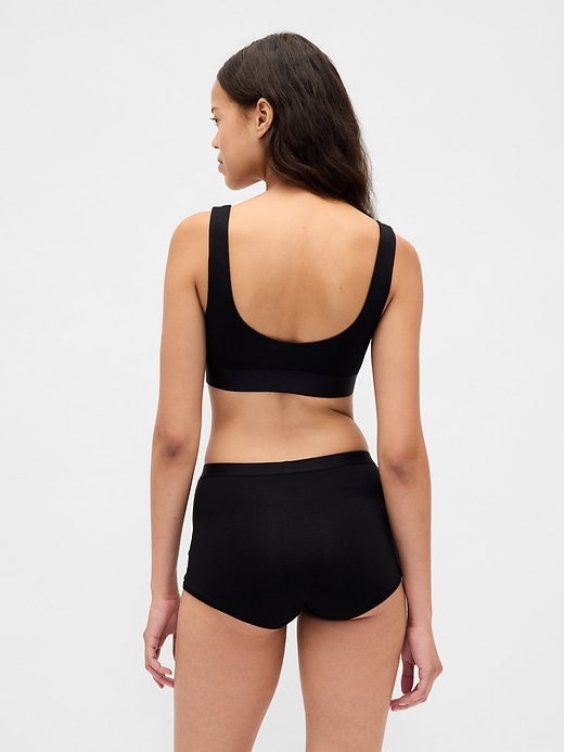 Image number 2 showing, Organic Stretch Cotton High Rise Shorty