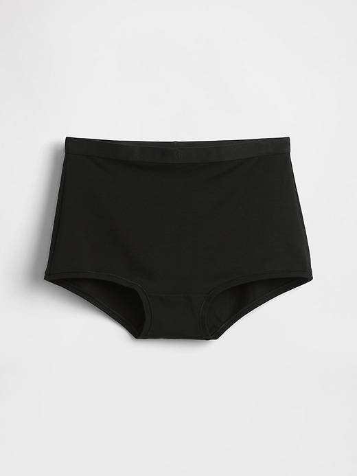 Image number 4 showing, Organic Stretch Cotton High Rise Shorty