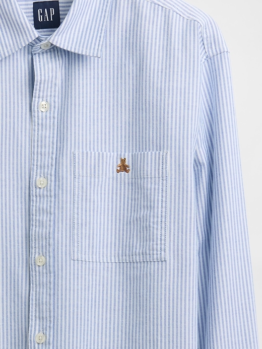 Image number 4 showing, Relaxed Straight-Hem Oxford Shirt