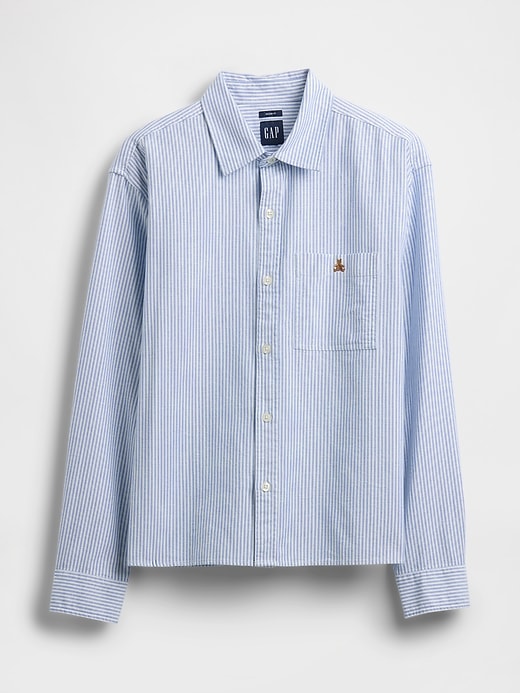 Image number 5 showing, Relaxed Straight-Hem Oxford Shirt