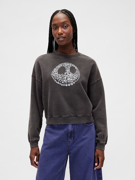 Image number 1 showing, Gap × Disney Tim Burton’s The Nightmare Before Christmas Heavyweight Skull Sweatshirt