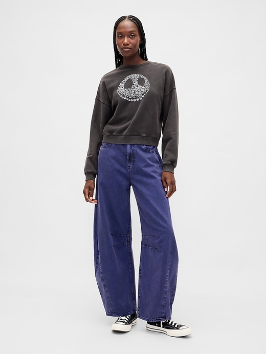 Image number 3 showing, Gap × Disney Tim Burton’s The Nightmare Before Christmas Heavyweight Skull Sweatshirt