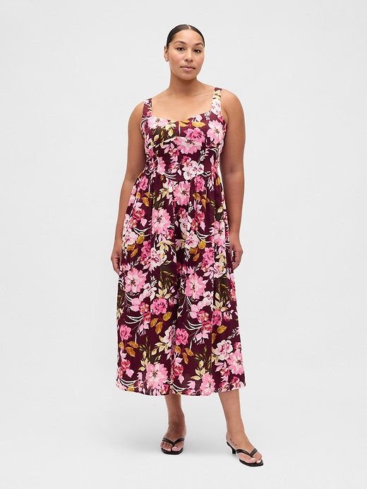 Image number 5 showing, Seamed Drop-Waist Maxi Dress