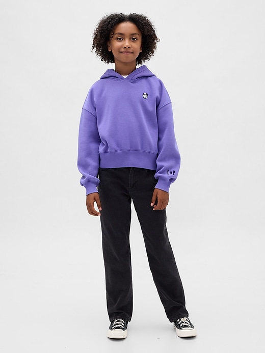Image number 3 showing, Gap × Disney Tim Burton’s The Nightmare Before Christmas Kids VintageSoft Crop Hoodie
