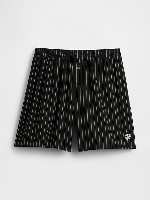 Image number 6 showing, Gap × Disney Tim Burton’s The Nightmare Before Christmas Adult Organic Cotton Stripe Skull Boxers