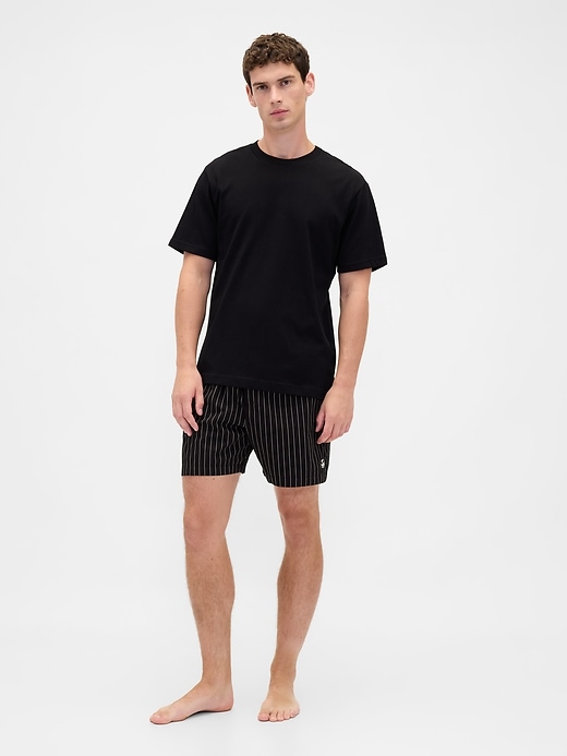 Image number 1 showing, Gap × Disney Tim Burton’s The Nightmare Before Christmas Adult Organic Cotton Stripe Skull Boxers