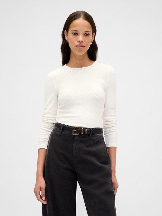Image number 2 showing, Vegan Pebble Leather Belt