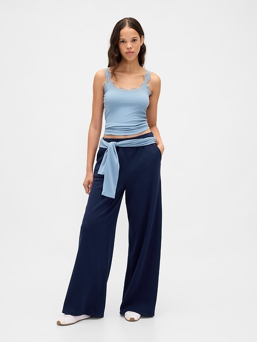 Image number 2 showing, Mini Rib Lace PJ Tank Top