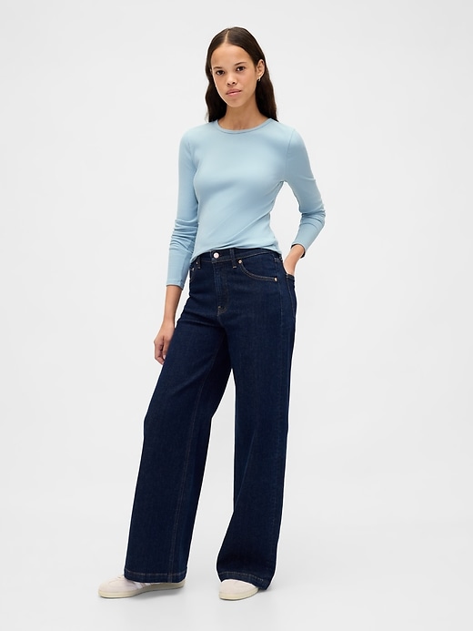 Image number 2 showing, Modern Compact Rib Crop T-Shirt