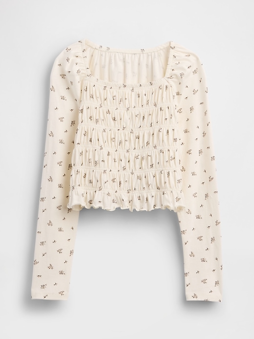 Image number 2 showing, Kids Smocked Square-Neck Top