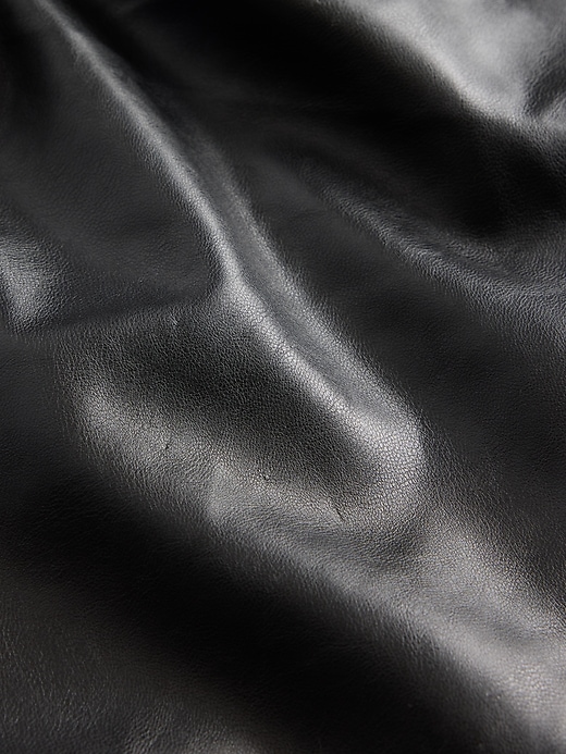 Image number 8 showing, Low Rise Recycled Vegan Leather Long & Lean Pants