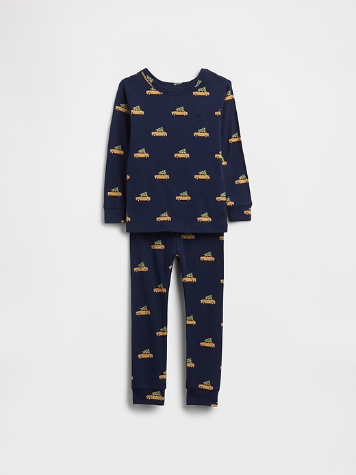 Image number 6 showing, Kids & Baby Organic Brushed Cotton Holiday PJ Set