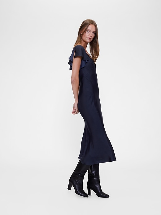 Image number 3 showing, GapStudio Satin Midi Dress