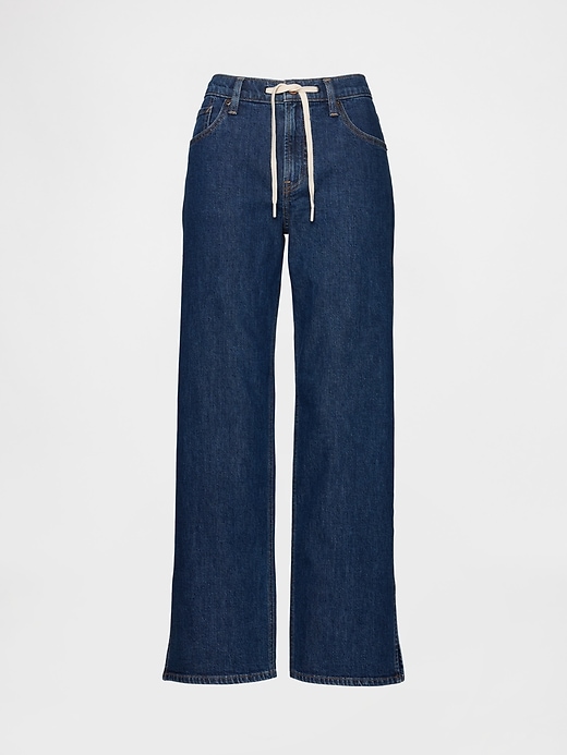 Image number 7 showing, Low Rise Drawcord '90s Loose Jeans