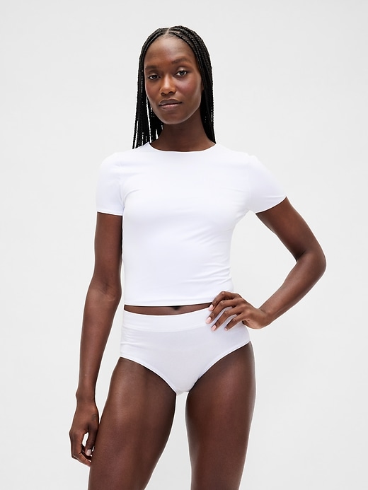 Image number 1 showing, SecondSkin Crop T-Shirt