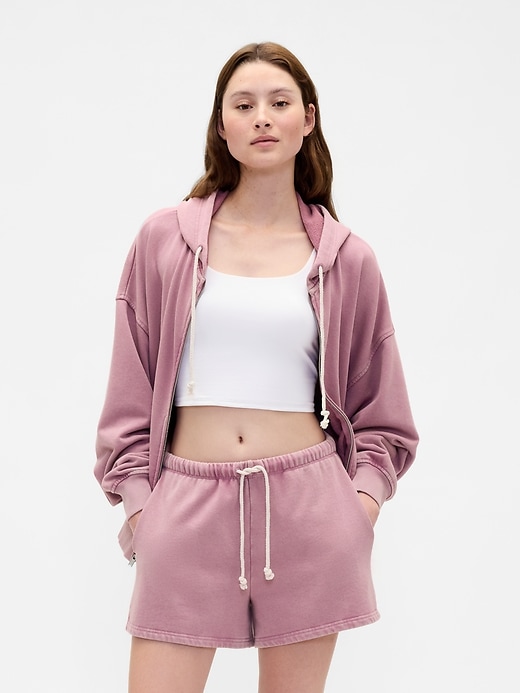 Image number 1 showing, Heavyweight French Terry Oversized Zip Hoodie