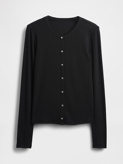 Image number 5 showing, Modern Jewel Button Cardigan