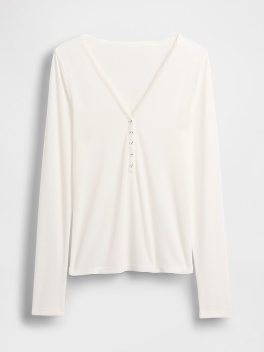 Image number 4 showing, Sheer Rib Henley T-Shirt