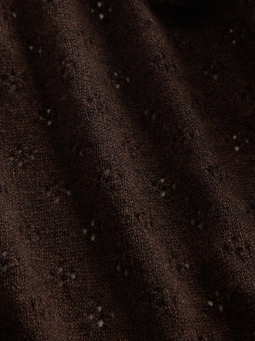 Image number 4 showing, Oversized Pointelle Turtleneck