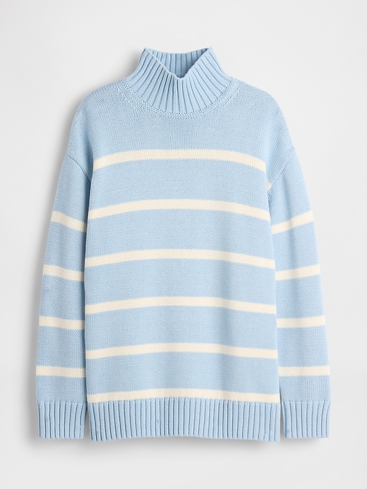 Image number 5 showing, 100% Cotton Oversized Mockneck Sweater