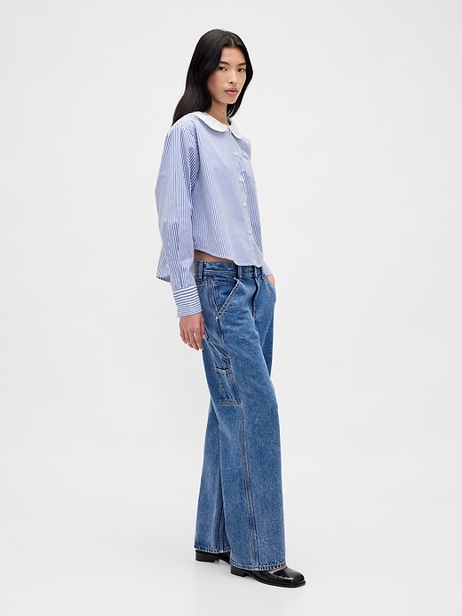 Image number 2 showing, Gap × Sandy Liang Poplin Oversized Shirt