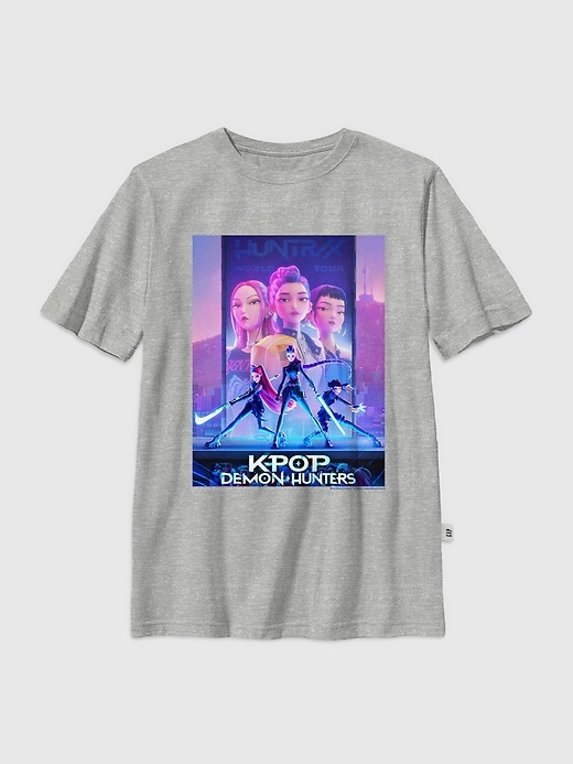 Image number 1 showing, Kids K-Pop Demon Hunters Poster Graphic T-Shirt