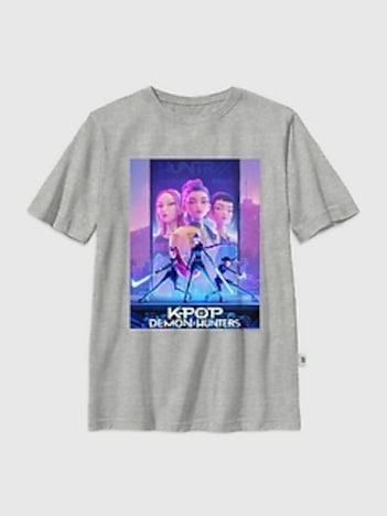 Kids K-Pop Demon Hunters Poster Graphic T-Shirt