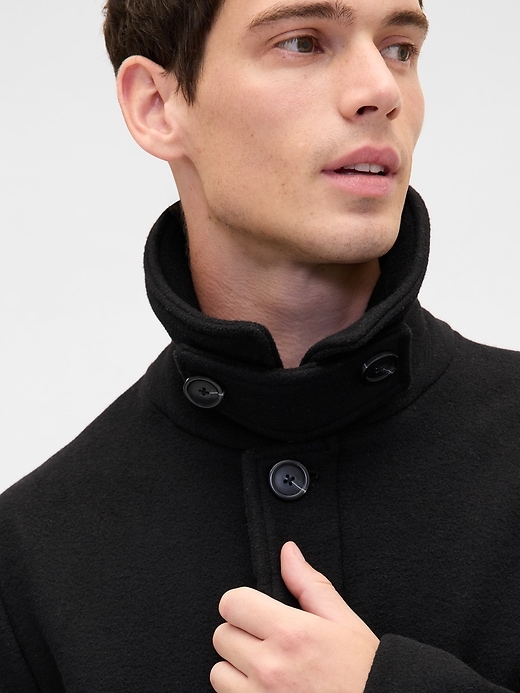 Image number 4 showing, Wool-Blend Car Coat
