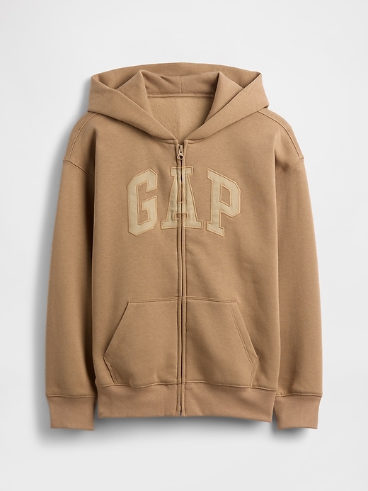 Image number 1 showing, Kids VintageSoft Logo Zip Hoodie
