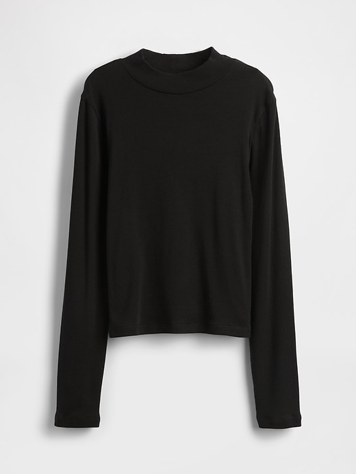 Image number 1 showing, Kids Rib Mockneck T-Shirt