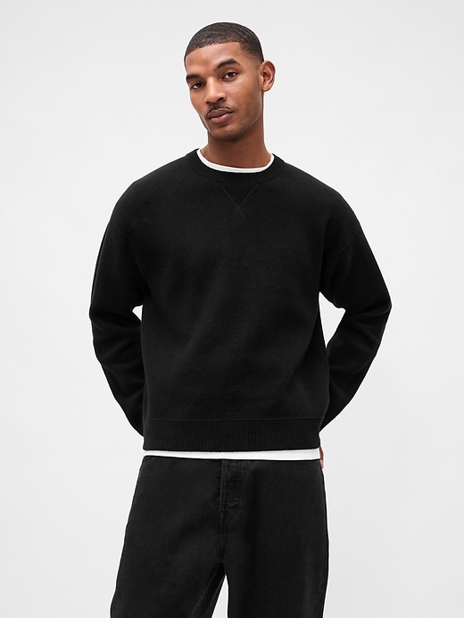Image number 1 showing, Heavyweight CashSoft Crewneck Sweater