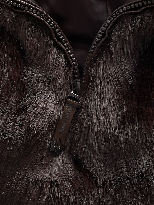 Image number 5 showing, Gap × Sandy Liang Vegan Fur Half-Zip Pullover