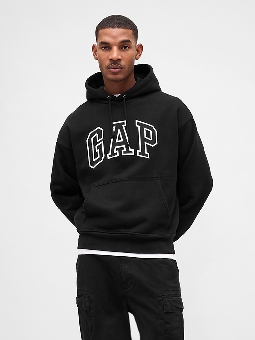 Image number 1 showing, Extra Heavyweight French Terry Oversized Logo Hoodie