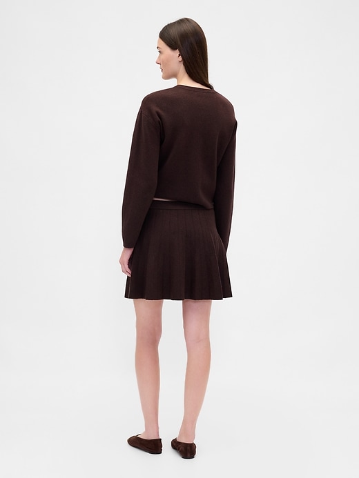 Image number 2 showing, Pleated Mini Sweater Skirt