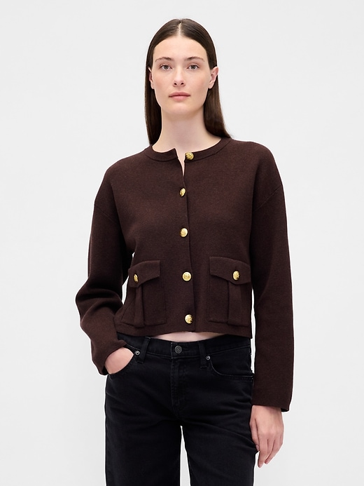 Image number 1 showing, Pocket Cardigan Sweater