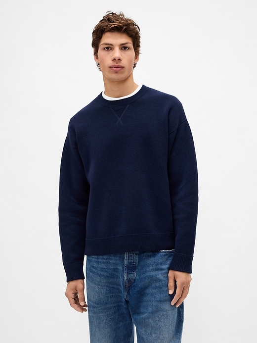 Image number 1 showing, Heavyweight CashSoft Crewneck Sweater